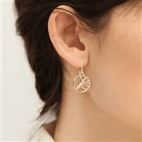 Boucles d'oreilles Les Georgettes Femme Les Précieuses - Rose des Sables in laiton Cubic Zirconia 1410-508-0TU - 1410-508-0TU